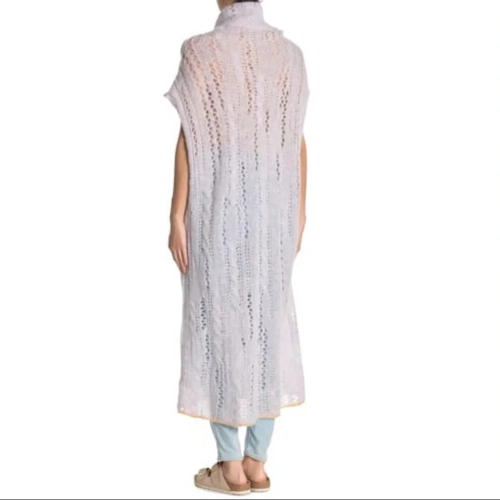 Free People Pirouette Cowl Neck Tunic Lilac Size Medium/Large NWT